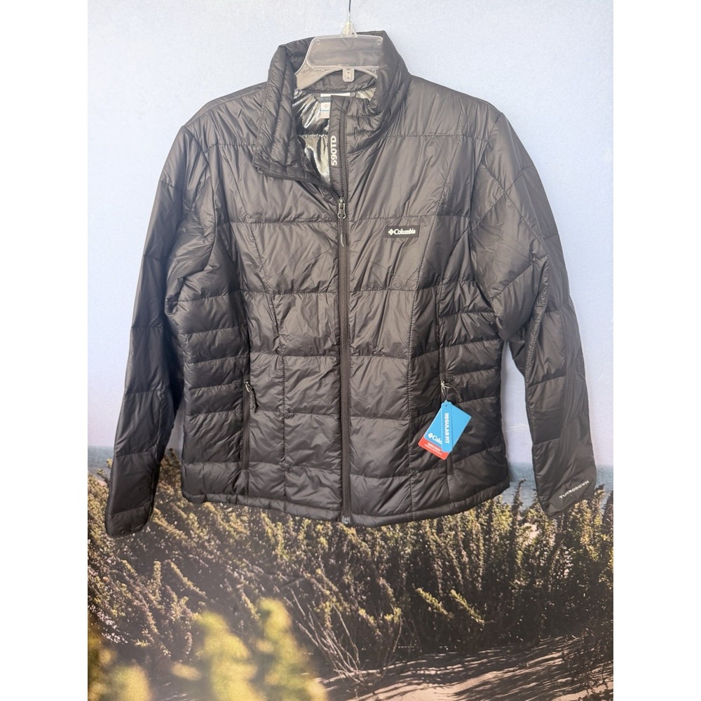 Columbia Women's 590TD black jacket XL Down Fill Omni-heat $160 Retail New Tags